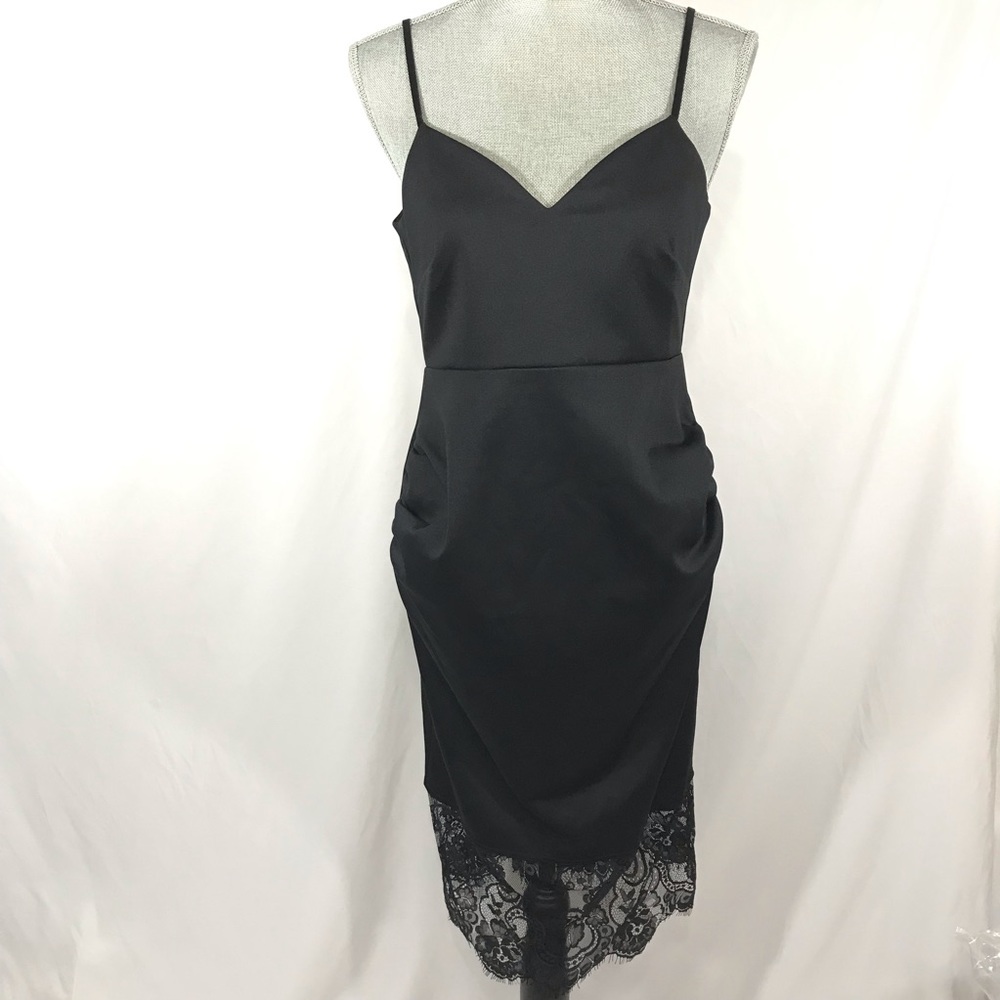 ASOS maternity fitted black dress